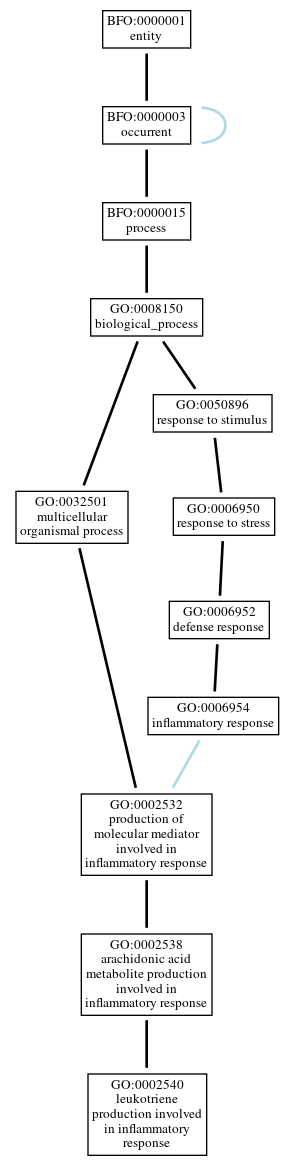 Graph of GO:0002540