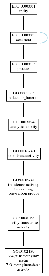 Graph of GO:0102439