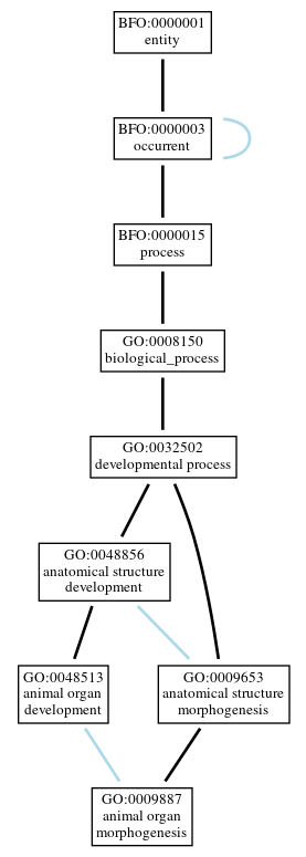 Graph of GO:0009887