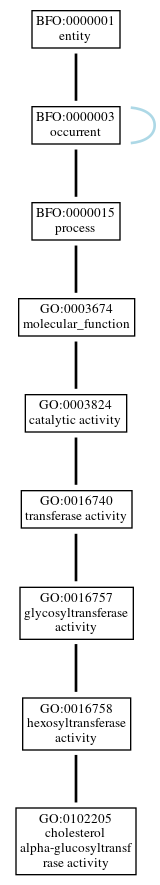 Graph of GO:0102205