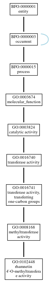 Graph of GO:0102448